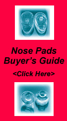 Nosepads and nose pads for glasses and sunglasses